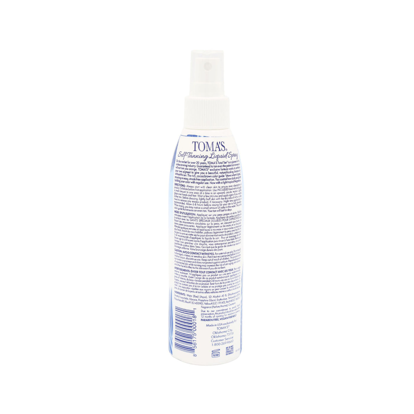 Toma's Total Tan Liquid Self-Tanning Spray
